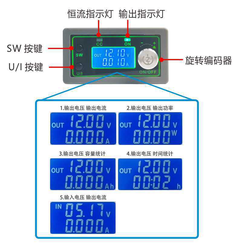 50V20A 1000W sayısal kontrollü - Step Down Dc Power Supply Module 1000W incelemesi ve fiyatı