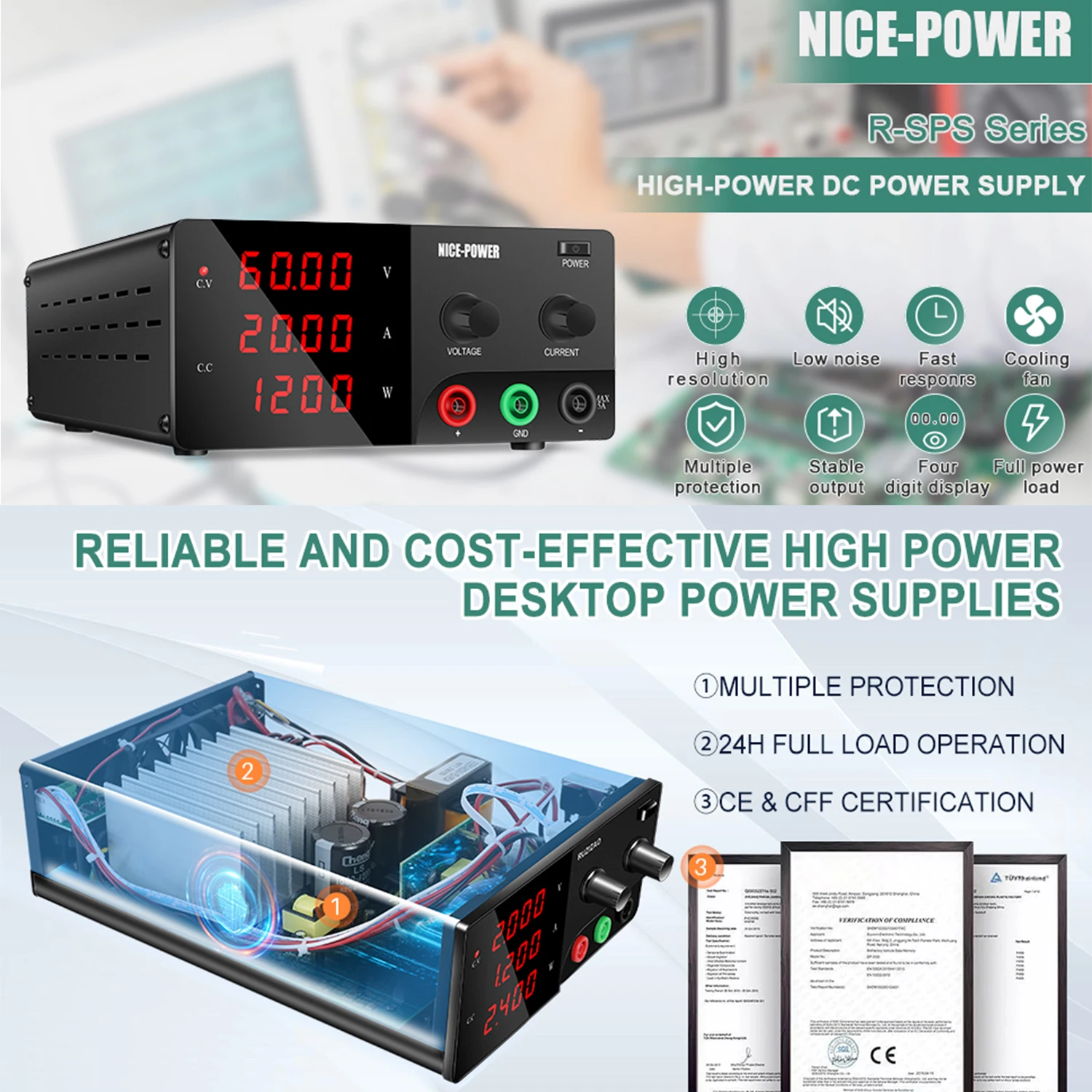 30V 30A Laboratuvar Tezgahı Gü - High Power 60V 20A Bench Power Supply incelemesi ve fiyatı
